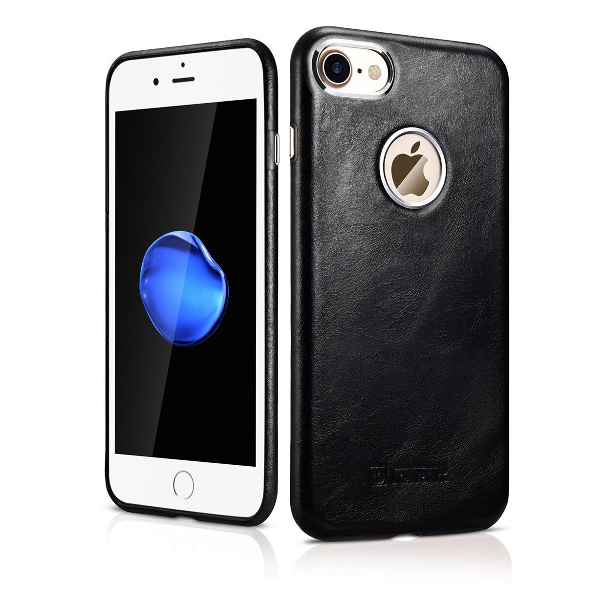 Husa iPhone 7, iCarer Transformers Vintage Series, din piele, tip back cover, culoare Negru