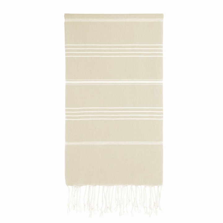 Prosop plaja/SPA, 100x180 cm, Crem deschis, 100% bumbac Terry Selection