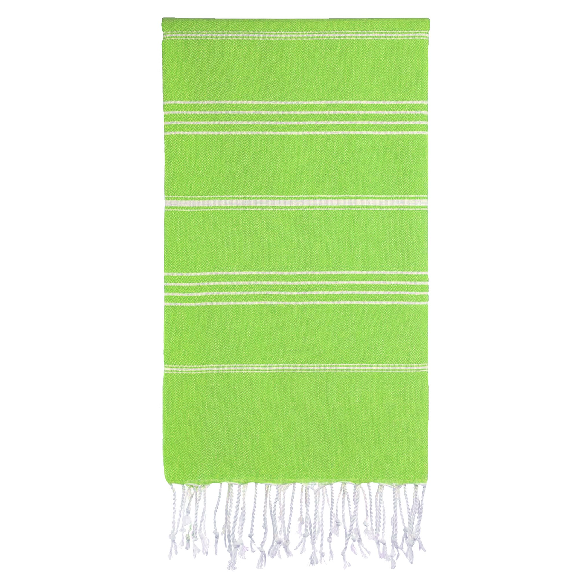 Prosop plaja/SPA, 100x180 cm, Verde lime, 100% bumbac Terry Selection