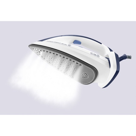 Statie de calcat Tefal GV7340, 2200W, 5 bari, 120g/min, talpa Durilium, 1.6L, anticalcar, sistem de blocare, Alb/Albastru