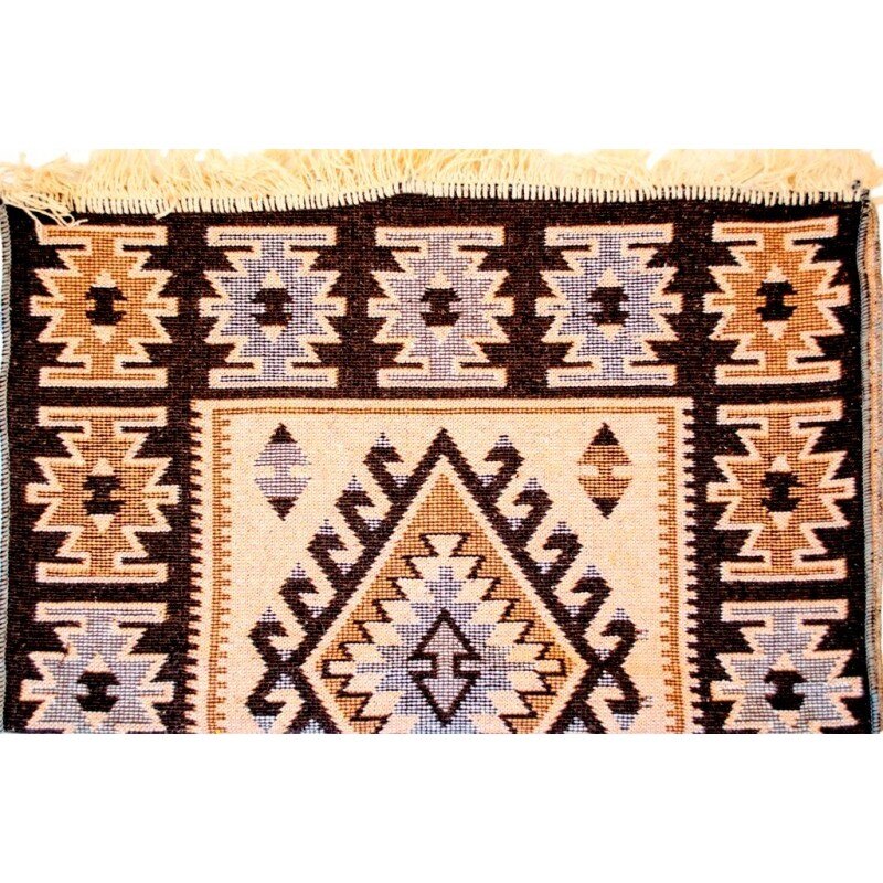 Covor tesut, Golden Daisy,Culoare Maro, dimensiune 140X215 cm