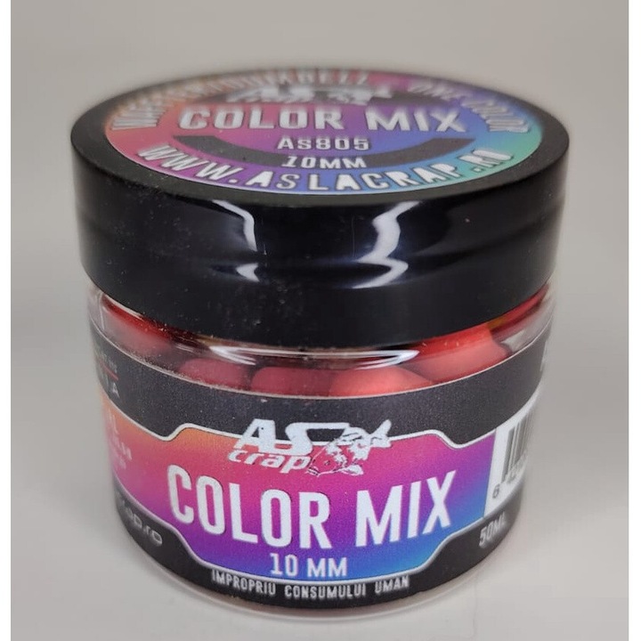 Momeala carlig, As La Crap, Wafter/Dumbel, 10mm, 50g, Color Mix