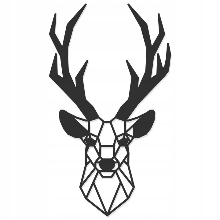 Decoratiune din placaj pentru perete, SMX Design, negru, dimensiuni: 50x28cm