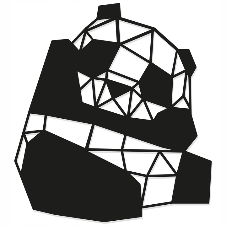 3D tapéta, SMX Design, panda, fekete, 50x40cm