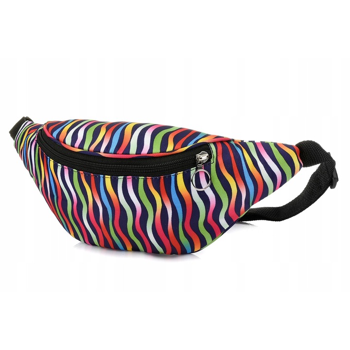 Sporttáska, 004-es modell, többszínű, mérete 36x12x9cm, Codura anyag