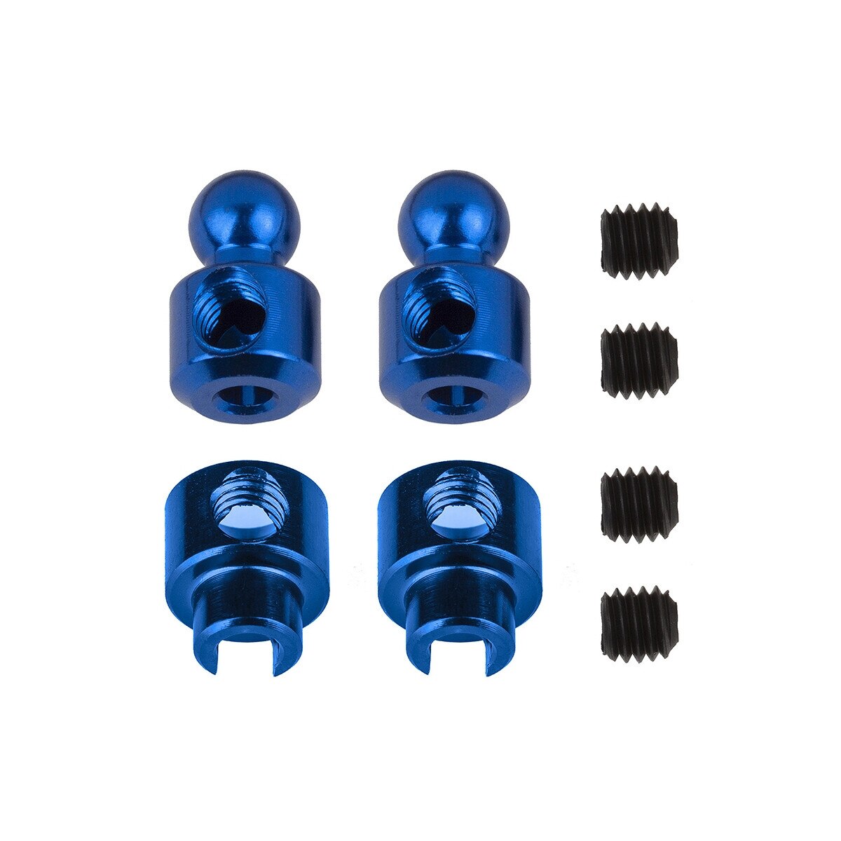 Set accesorii stabilizator, Associated, 2+2+4 bucati, aluminiu