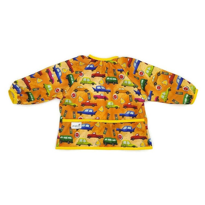 Ujjú előke, Pupus, vízálló, könnyen tisztítható, többszínű, univerzális méretű