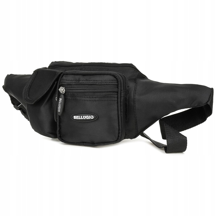 Мъжка раница, Bellugio, модел NGA-9616, найлон, черна, 40x14x6см