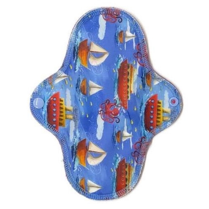 Absorbant reutilizabil Pupus, bambus, M, 21-22cm