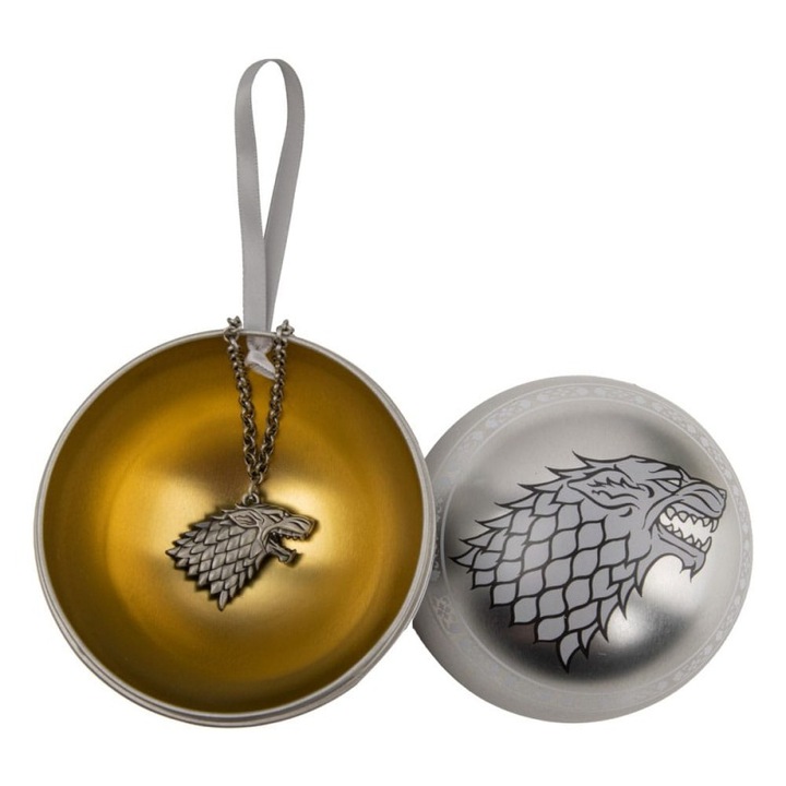 Ornament Craciun Stark, Game of Thrones, 40cm, aliaj de zinc
