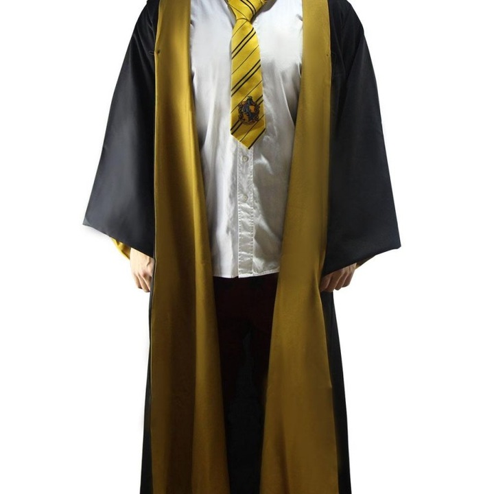 Hugrabug varázslósapka, Cinereplica, 100% poliészter, pálcának való zsebbel, XL-es méret