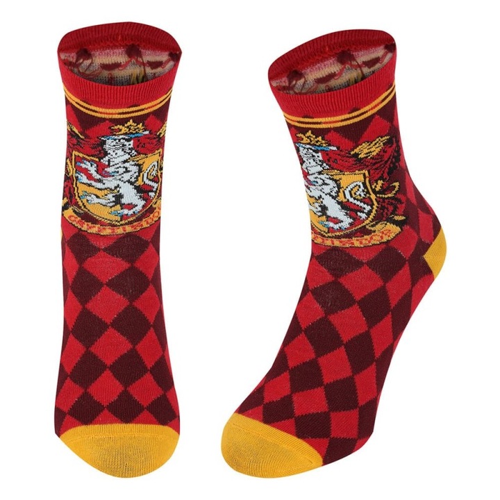 Harry Potter Griffendél zokni szett, L-XL, többszínű, 70% pamut