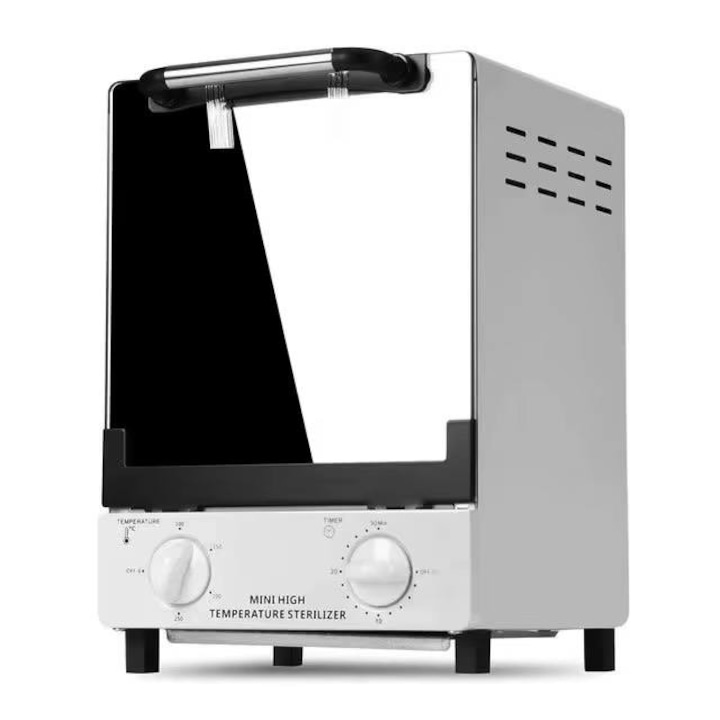 UV стерилизатор Smartix Elite за инструменти за салон за маникюр, фризьорски, 250 градуса, капацитет 12 л, мощност 1000 W, 280x270x390 мм бял