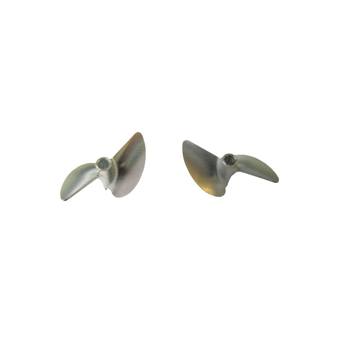 GRAUPNER modellbau Racing alumínium propeller 2 lapátos, jobb és bal, 45,0mm/DOG DRIVE 3/16, 1 pár
