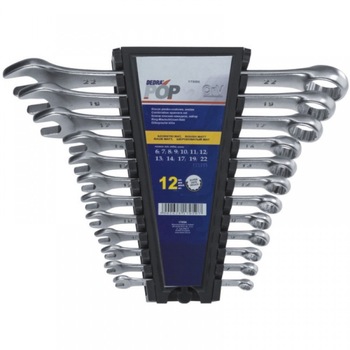 Set Chei combinate Dedra CrV mat cromat 6-22mm 12buc Set Chei combinate Dedra CrV mat cromat 6-22mm 12buc