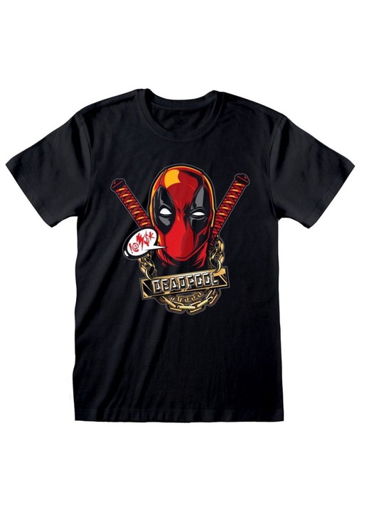 Tricou barbati, Heroes inc, negru, Bumbac, M INTL