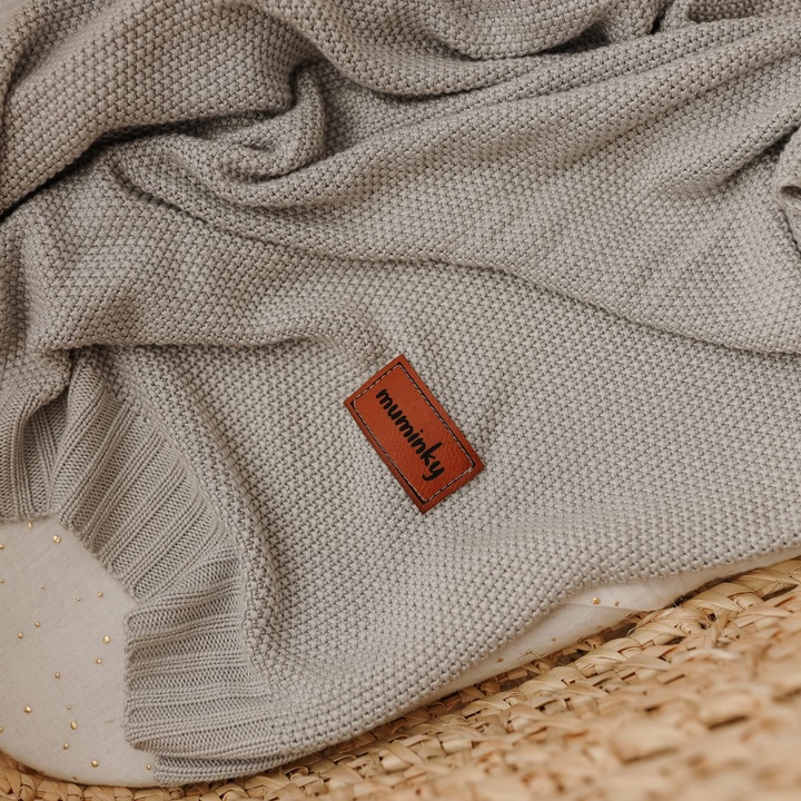 Bambusz takaró, Muminky, szürke, 100x80cm