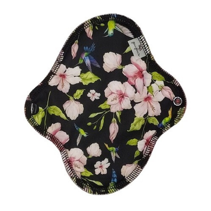 Бамбуков тампон за многократна употреба Pupus 18x19см, червен