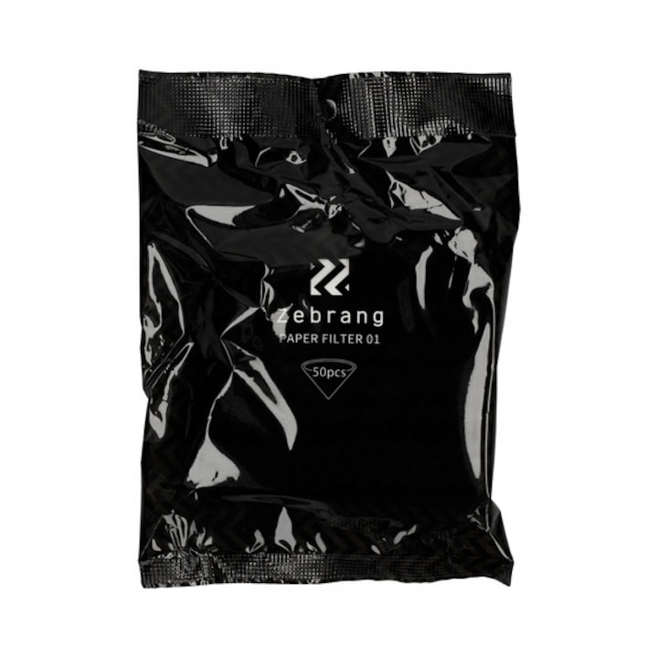 Filtre de cafea pentru aparate Hario V60-01, Zebrang, 50 bucati, alb