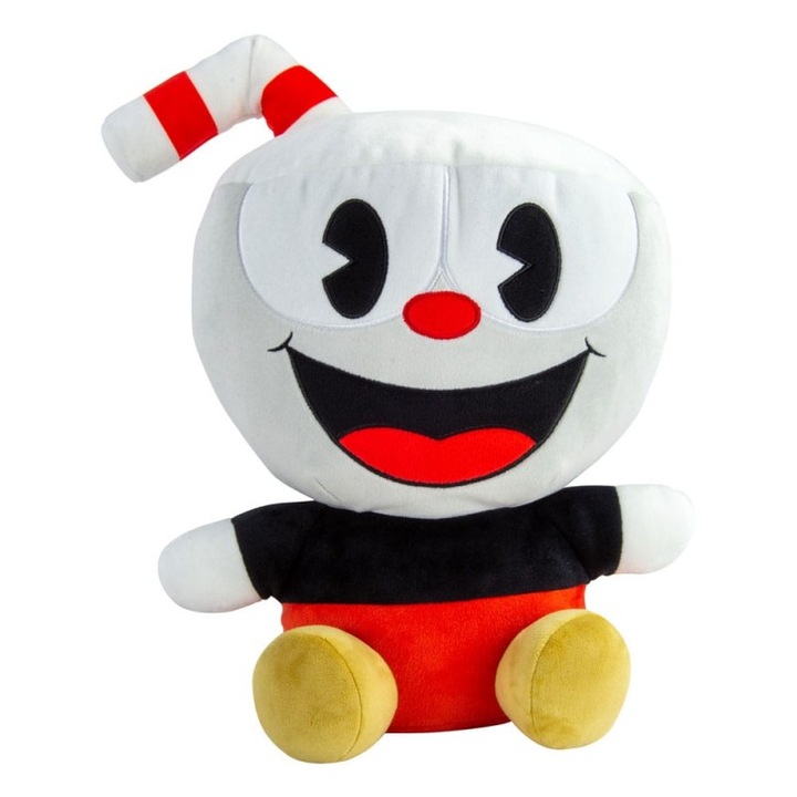 Figurina de plus Cuphead Mocchi-Mocchi, TOMY, 35 cm, poliester, multicolor