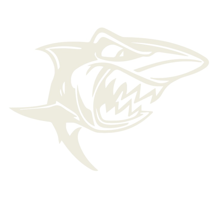 Sticker auto - Rechin - Alb - 35x25 cm