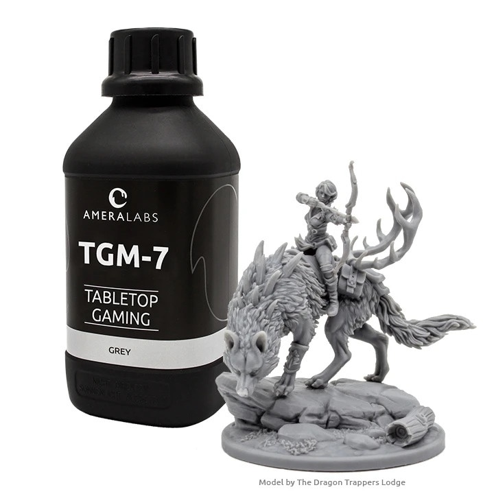AmeraLabs TGM-7 3D gyanta, 1000ml, szürke, miniatűrökhöz, gyorsan száradó, tartós felület