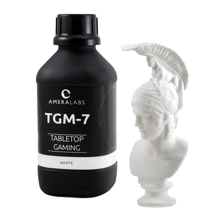 Rasina 3D Ameralabs TGM-7, alb, 1000ml, pentru miniaturi de jocuri de masa, uscare rapida, suprafata durabila