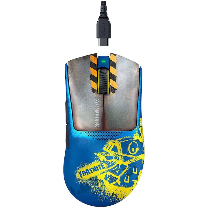 Безжична мишка Gaming Razer DeathAdder V3 Pro Fortnite Edition, 30000 DPI, 5 програмируеми бутона