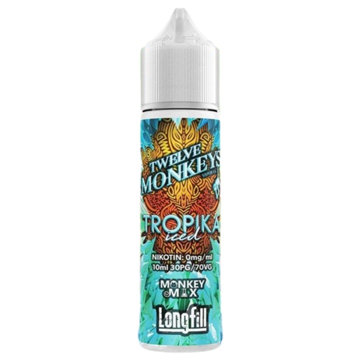 Aroma concentrata Twelve Monkeys- Tropika Iced, Longfill, 10ml - Lychee, Papaya, Fructul pasiunii