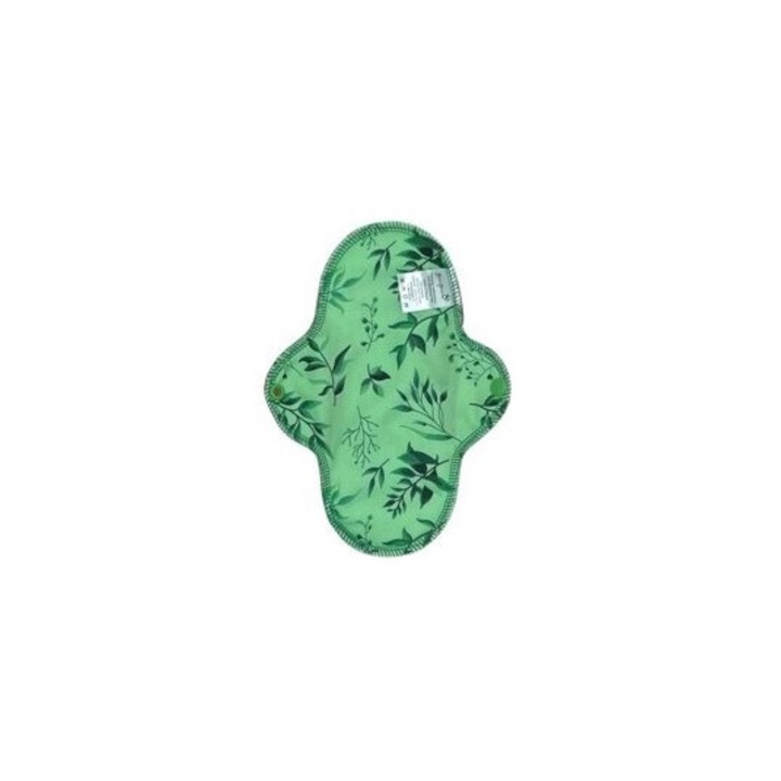 Pupus újrafelhasználható tamponok, M, 21-22cm, bambusz, vízálló, zöld