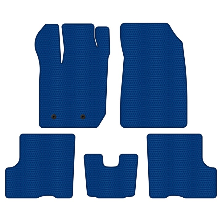 Set Covorase Auto dedicate Dacia Duster II (2018-…) SUV all seasons perfect compatibile, 5 piese, Albastru