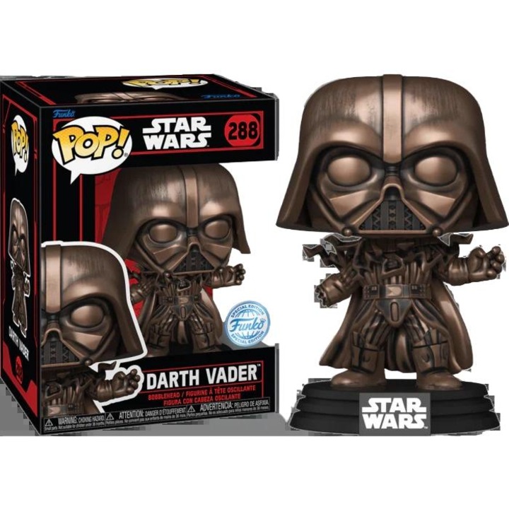 Funko POP figura, Star Wars 288 Darth Vader bronz, 10 cm, többszínű