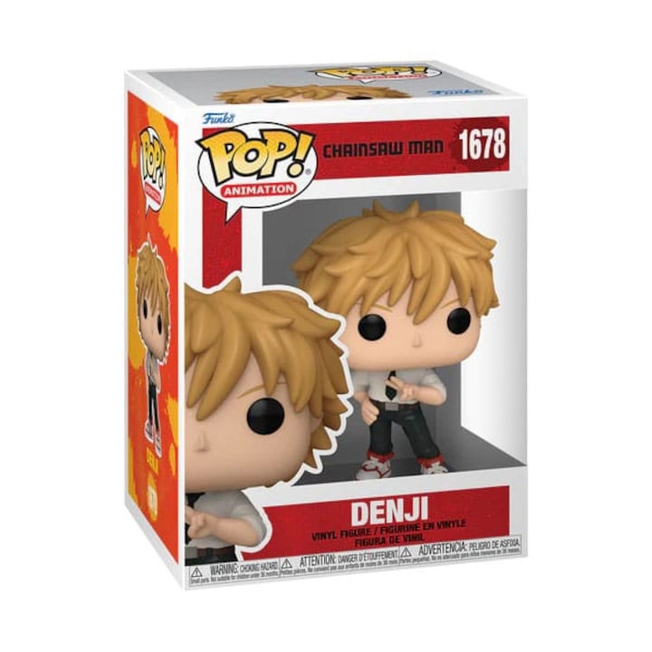 Figurina Funko POP, Chainsaw Man 1678 Denji, multicolor, 10cm