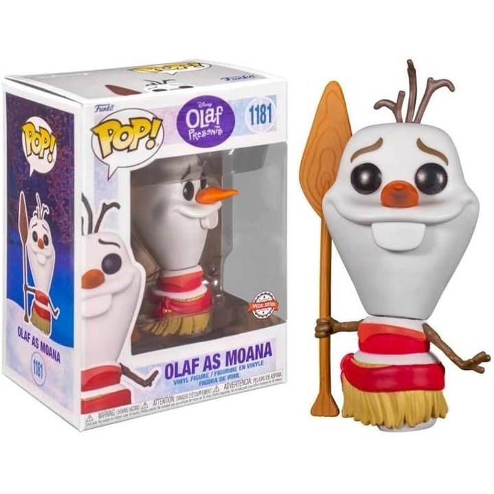 Фигурка Funko POP, Замръзналото кралство 1181 Олаф като Моана, многоцветна, 10 см