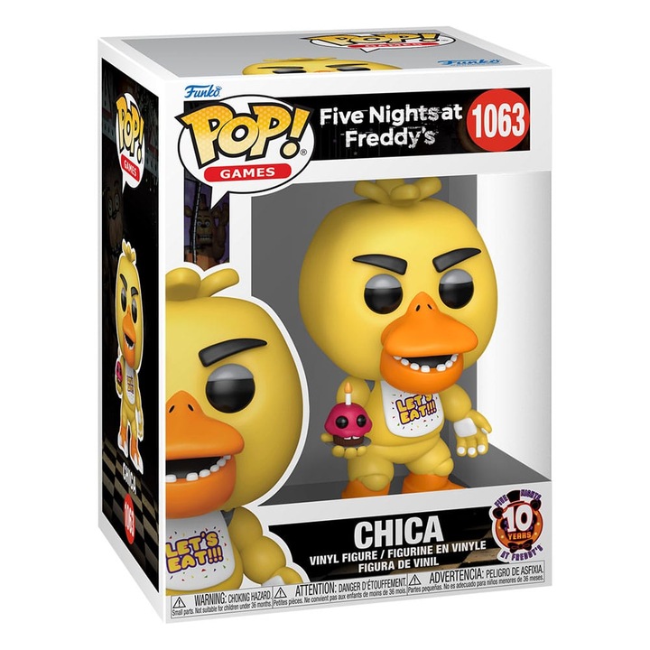 Фигурка Funko POP, Five Nights at Freddy's 1063 Chica, 10 см