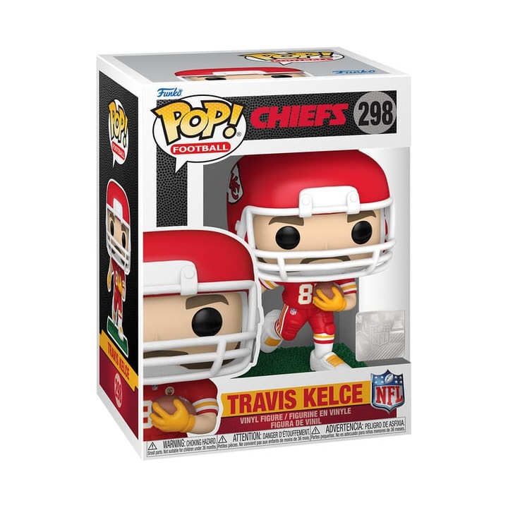 Figurina FunKo NFL, Travis Kelce, Kansas City Chiefs, 9cm, detalii fine