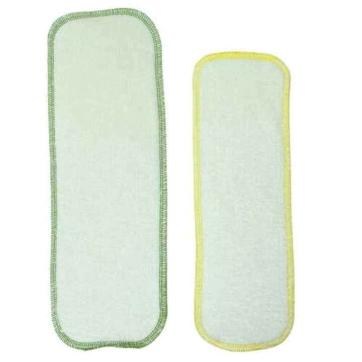 Абсорбиращи подложки Pupus, комплект, 27x10 см, 80% бамбук и 20% памук, много абсорбиращи