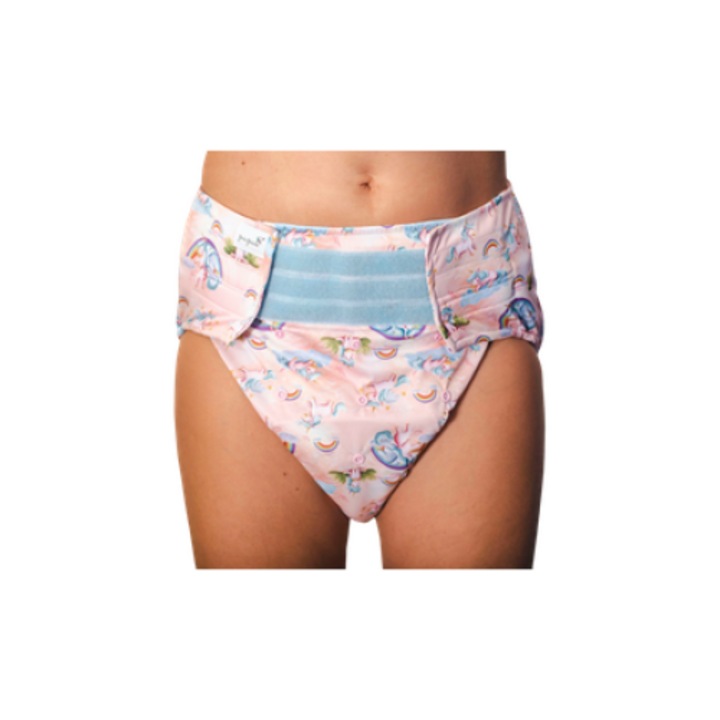 Felnőtt többször használható pelenka betéttel, Pupus, 1 betétes szett, derékbőség 68-128cm, többszínű