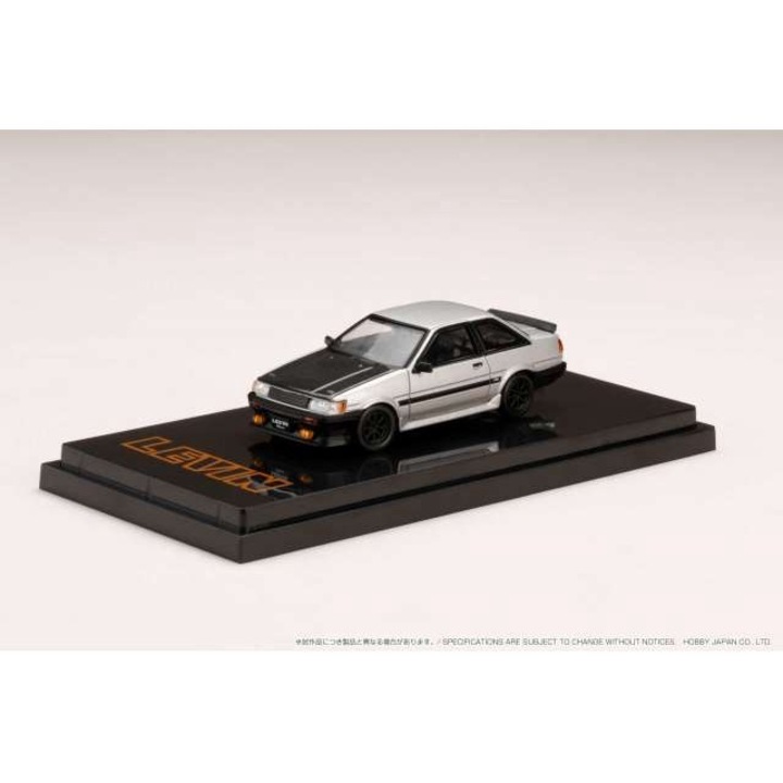 Toyota Corolla Levin Gt Apex AE86 Silver modellautó, 1:64 Hobby Japán