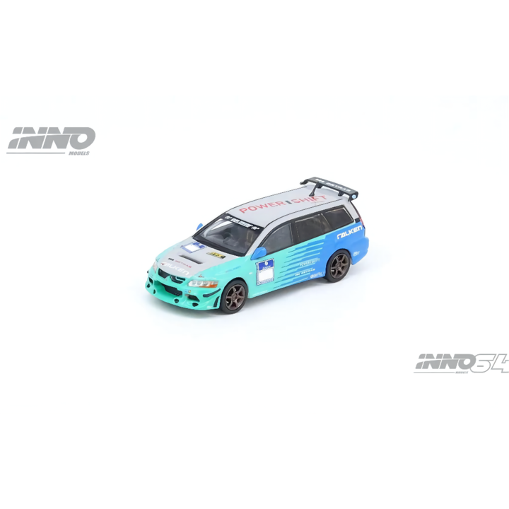 Mitsubishi Lancer Evolution IX Wagon Falken Tyres modellautó, 1:64 Inno64