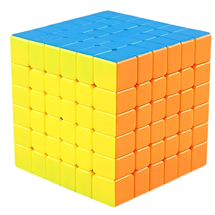 Cub Rubik SDEPOT®, speed puzzle, stickerless, pentru dezvoltarea inteligentei, perfect pentru adulti si copii, 6x6, multicolor