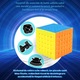 Cub Rubik SDEPOT®, speed puzzle, stickerless, pentru dezvoltarea inteligentei, perfect pentru adulti si copii, 6x6, multicolor