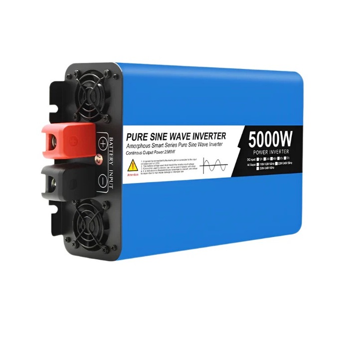 Инвертор, 5000W, 24V към 220V, LED дисплей