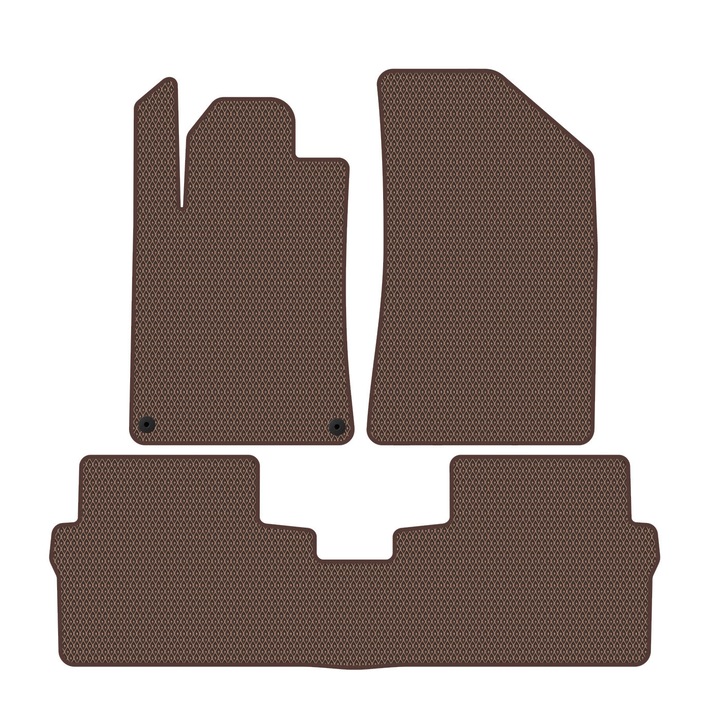 Set Covorase Auto dedicate Peugeot 508 I (2010-2018) Sedan all seasons perfect compatibile, 3 piese, Maro