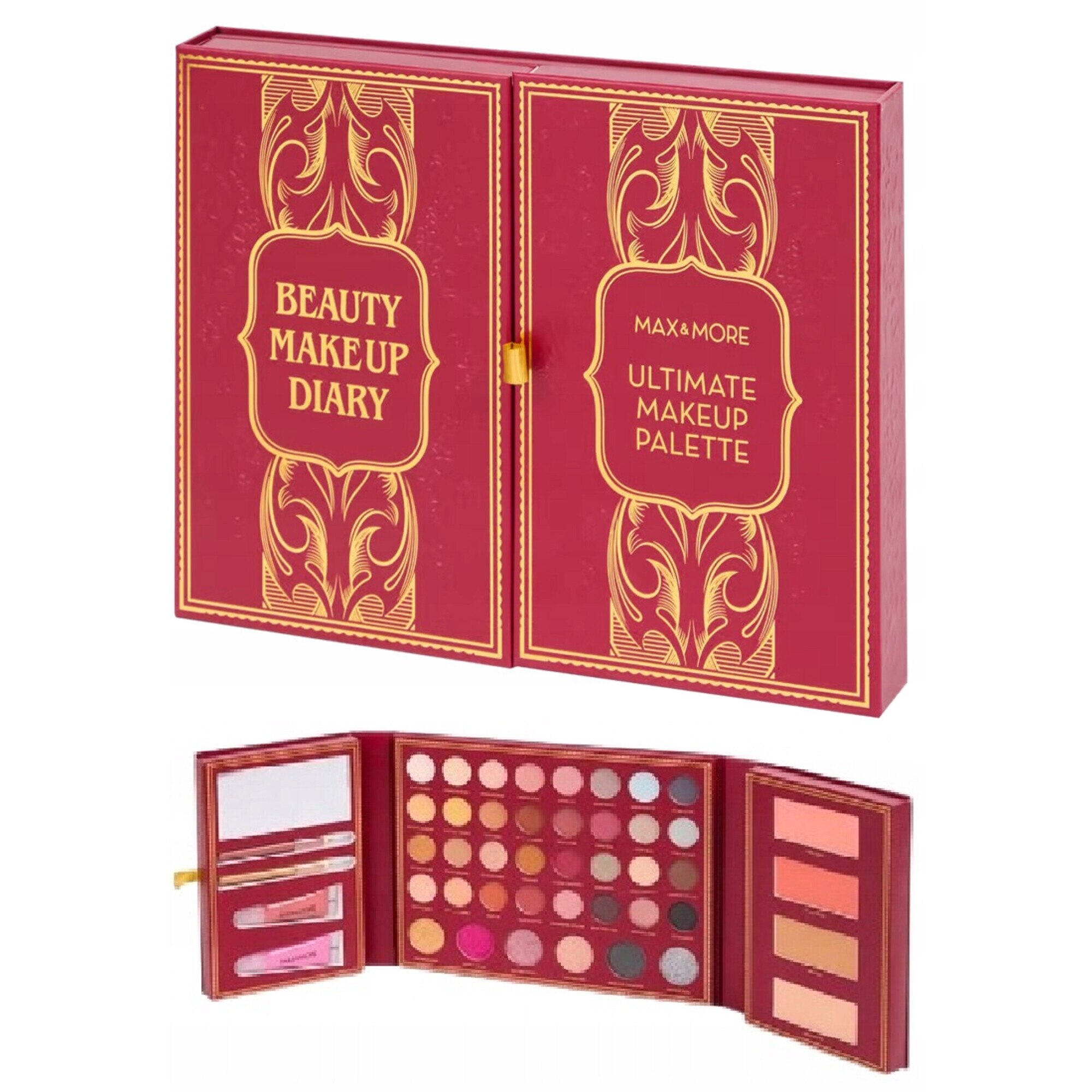 Set paleta de machiaj Max & More, 48 articole, multicolor - eMAG.ro
