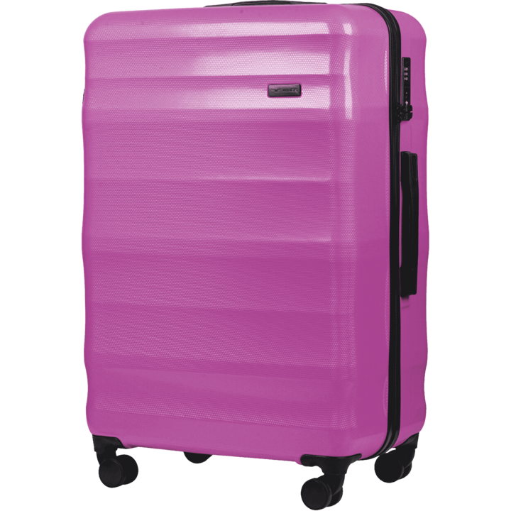 Troler Wings, policarbon, 4 roti, TSA, 75.5x50x31cm, roz