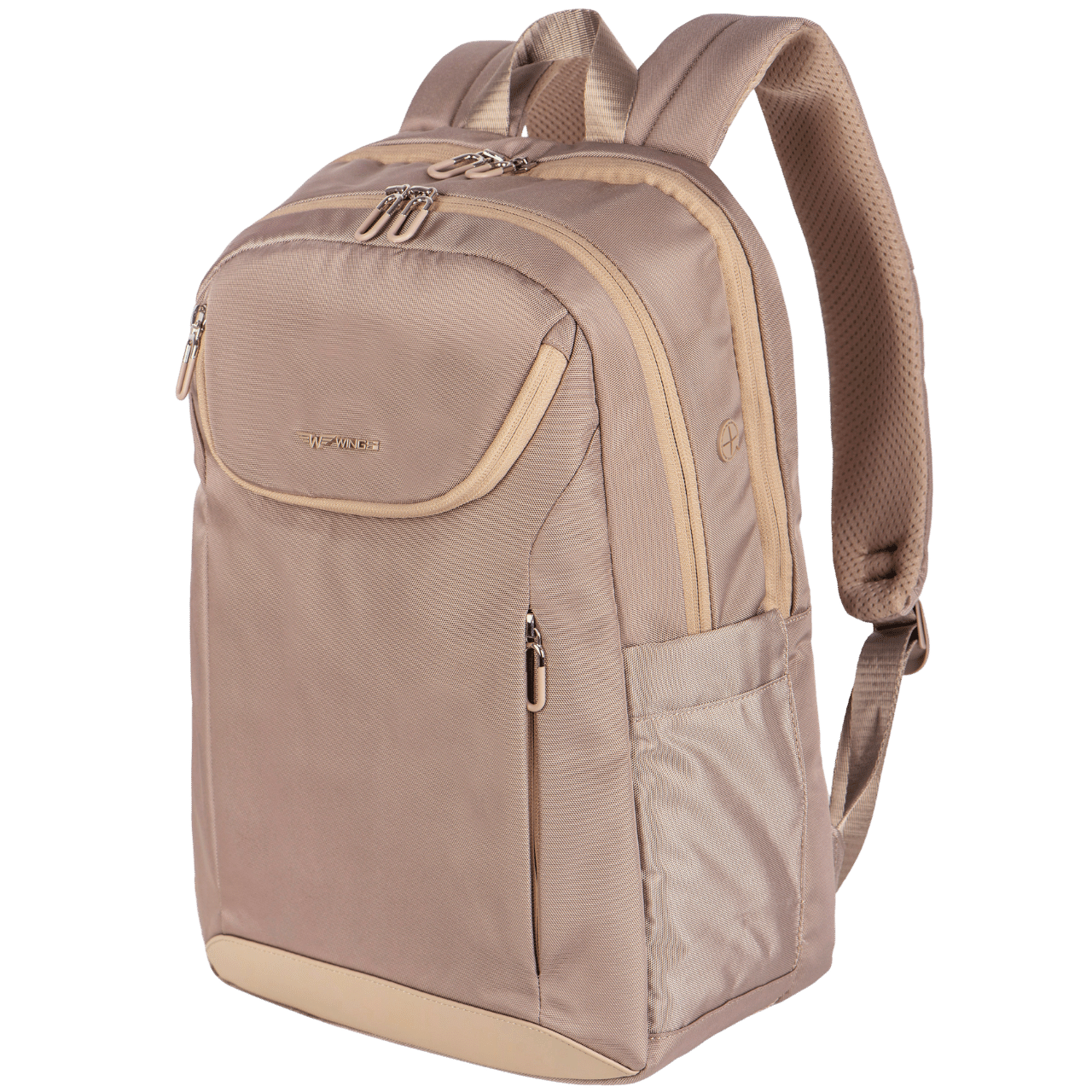 Rucsac multifunctional WINGS SKYLARK, bej, pentru femei, dimensiuni laptop 14"