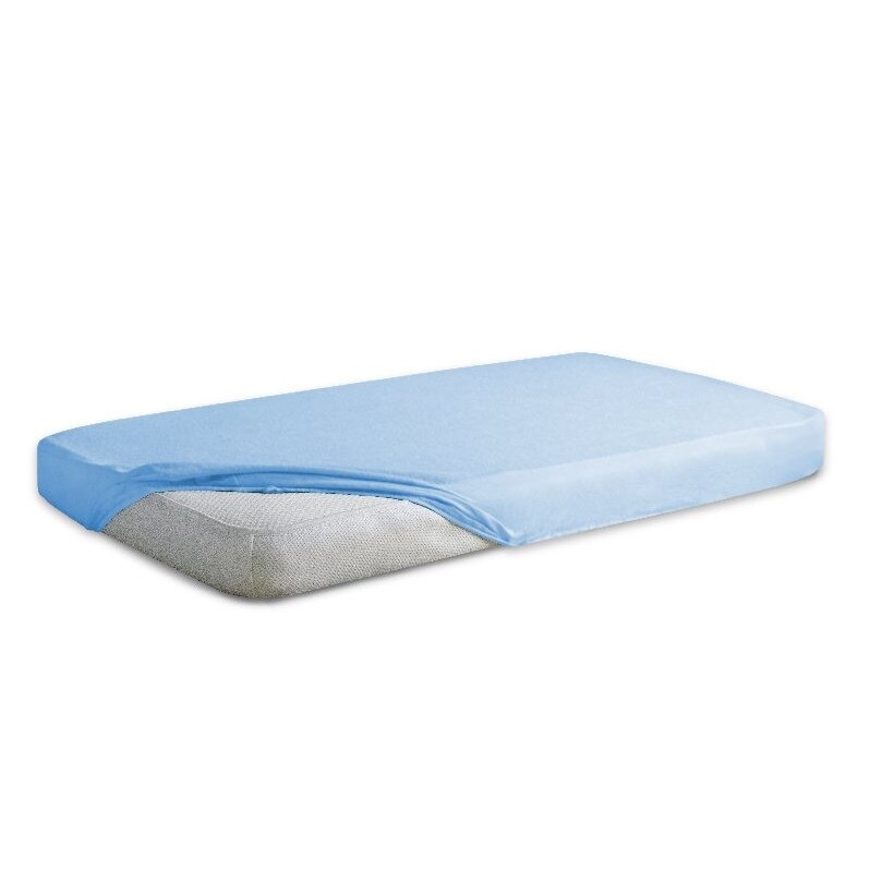 Cearceaf din bumbac 100% cu elastic 120x60 cm Blue 24
