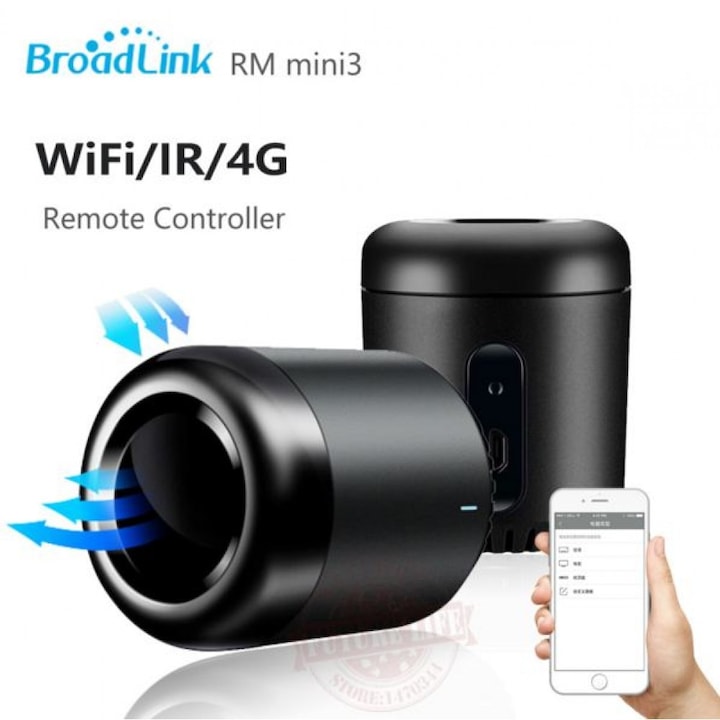 Универсално дистанционно управление Broadlink RM Mini 3, IR модул за управление на уреди SmartHome