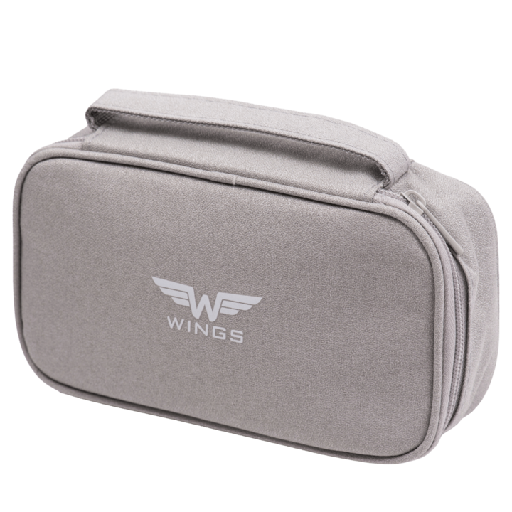 Wings utazótáska, kábelrendező, szürke, 19,5x12x4,5 cm